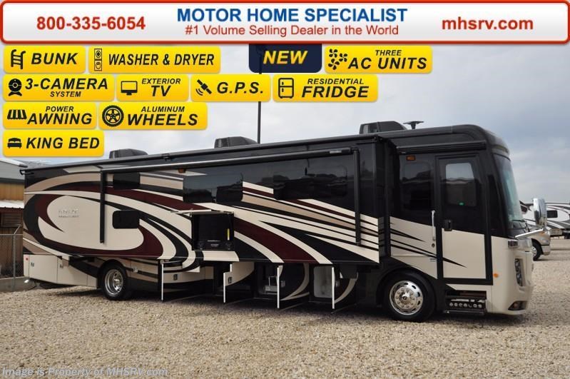 New 2016 Holiday Rambler Endeavor 40G Bunk Model W/King, Stack W/D, 3 A/Cs available in Alvarado, Texas
