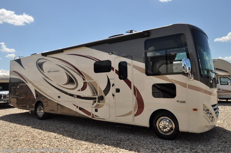 New 2017 Thor Motor Coach Hurricane 34F W/King Bed, OH Loft, Ext Kitchen & TV available in Alvarado, Texas