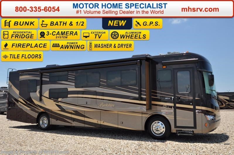 New 2017 Forest River Berkshire 38A-340 Bath & 1/2 Bunk House RV for Sale at MHSRV available in Alvarado, Texas