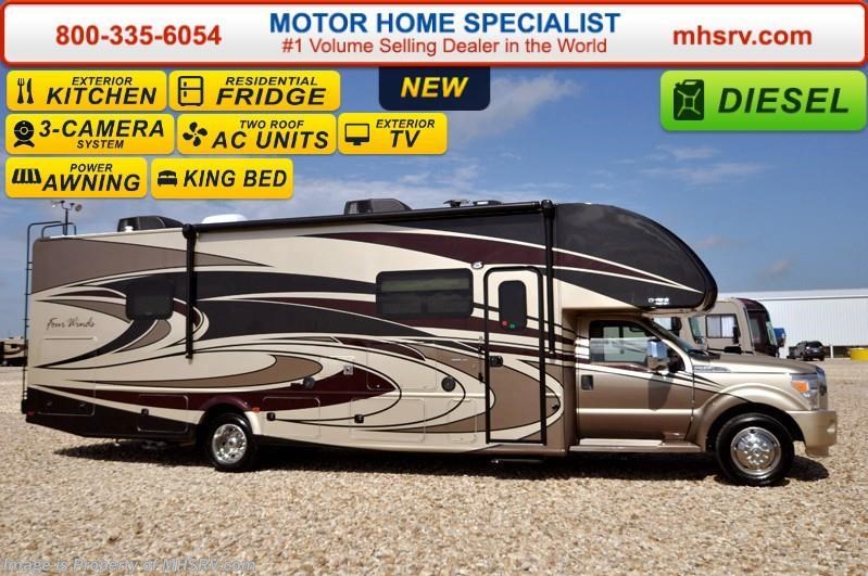 New 2017 Thor Motor Coach Four Winds Super C 35SM Super C W/Ext Kitchen & TV, King Bed & Res Fr available in Alvarado, Texas