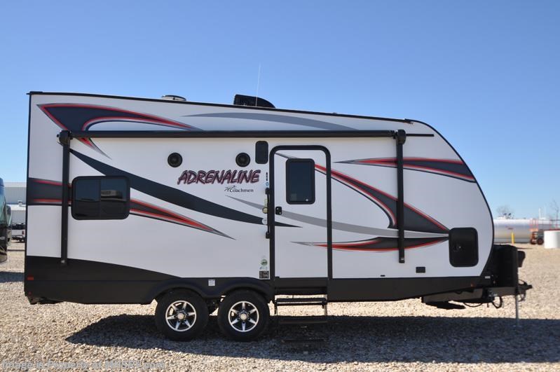 New 2017 Coachmen Adrenaline 19CB Bunk House Toy Hauler W/15K A/C, Gen available in Alvarado, Texas