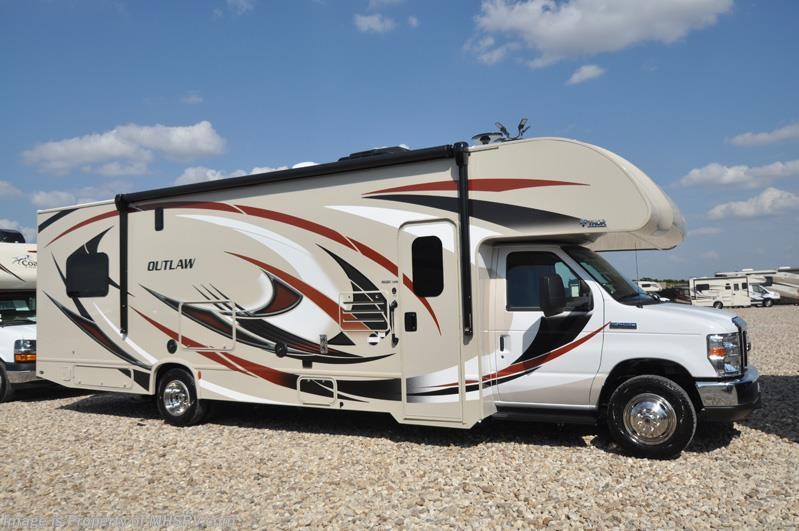 New 2018 Thor Motor Coach Outlaw 29H Class C Toy Hauler RV for Sale at MHSRV available in Alvarado, Texas