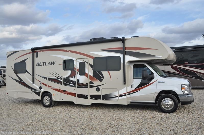 New 2018 Thor Motor Coach Outlaw 29J Toy Hauler W/2 Garage Sofas, 2 A/Cs available in Alvarado, Texas