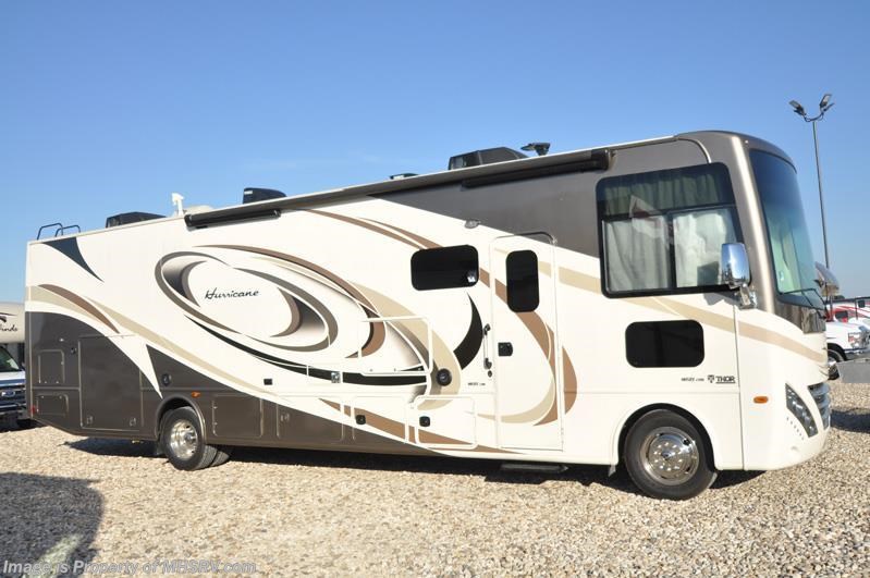 Used 2017 Thor Motor Coach Hurricane 34F W/ Ext Kitchen, Full Wall Slide, 3 TVs available in Alvarado, Texas