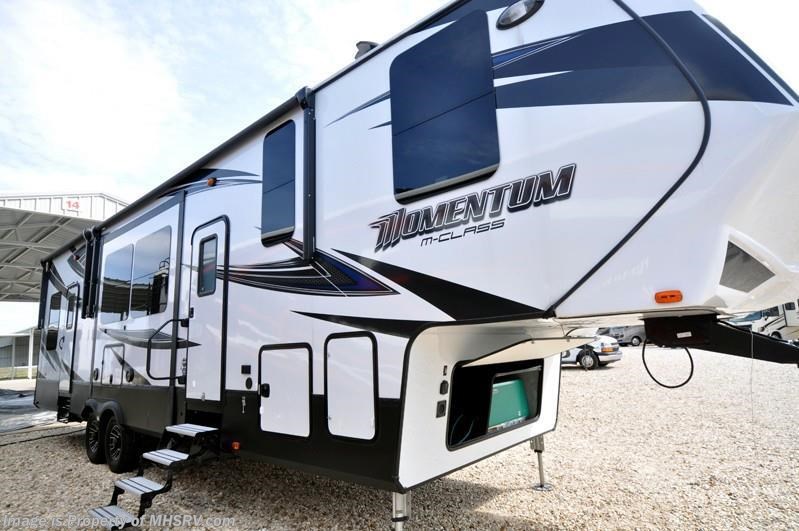 Used 2018 Grand Design Momentum 350M Toy Hauler Bath & 1/2 W/ Jacks, 5.5KW Gen available in Alvarado, Texas