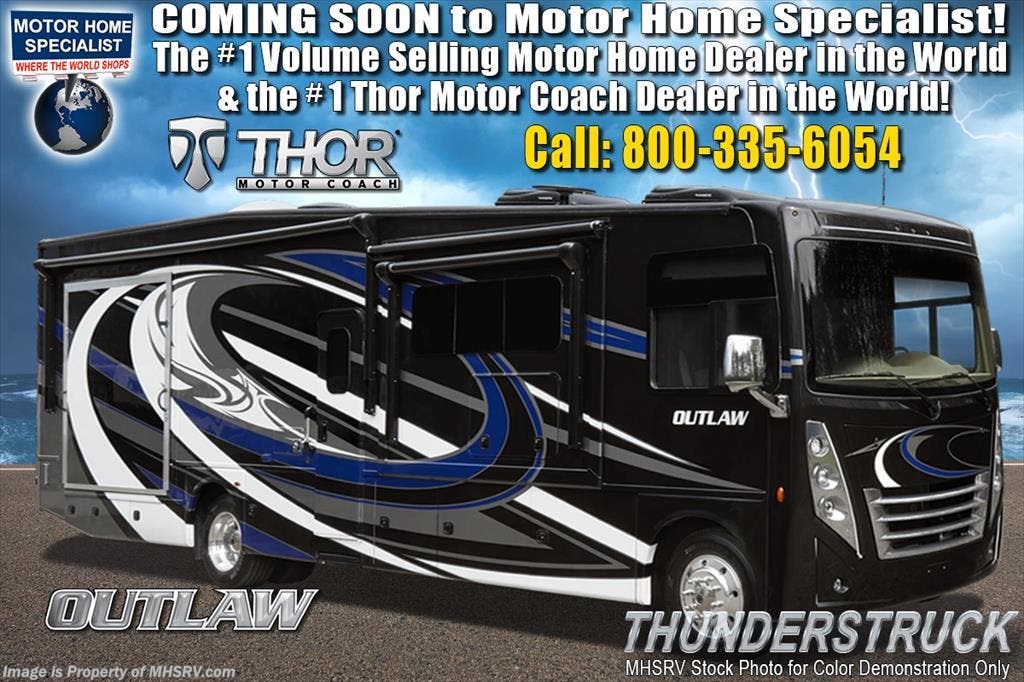 New 2019 Thor Motor Coach Outlaw 37GP Toy Hauler W/ 2 Patio Decks, 3 A/Cs available in Alvarado, Texas