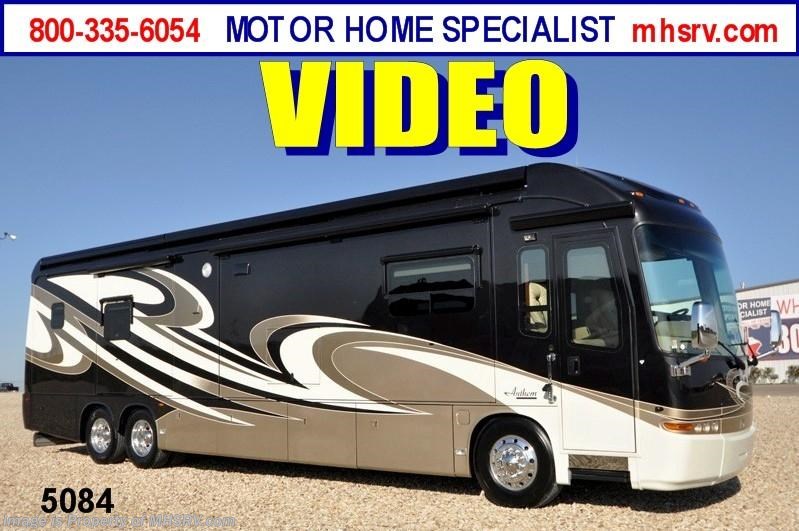New 2013 Entegra Coach Anthem Bath & 1/2 Luxury RV for Sale (42RBQ) available in Alvarado, Texas