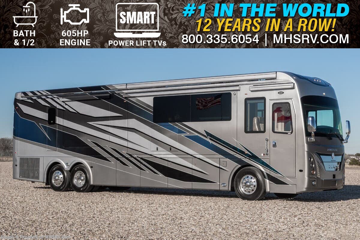 New 2027 Foretravel Realm Presidential Luxury Villa 7 (LV7) Bath & 1/2 available in Alvarado, Texas