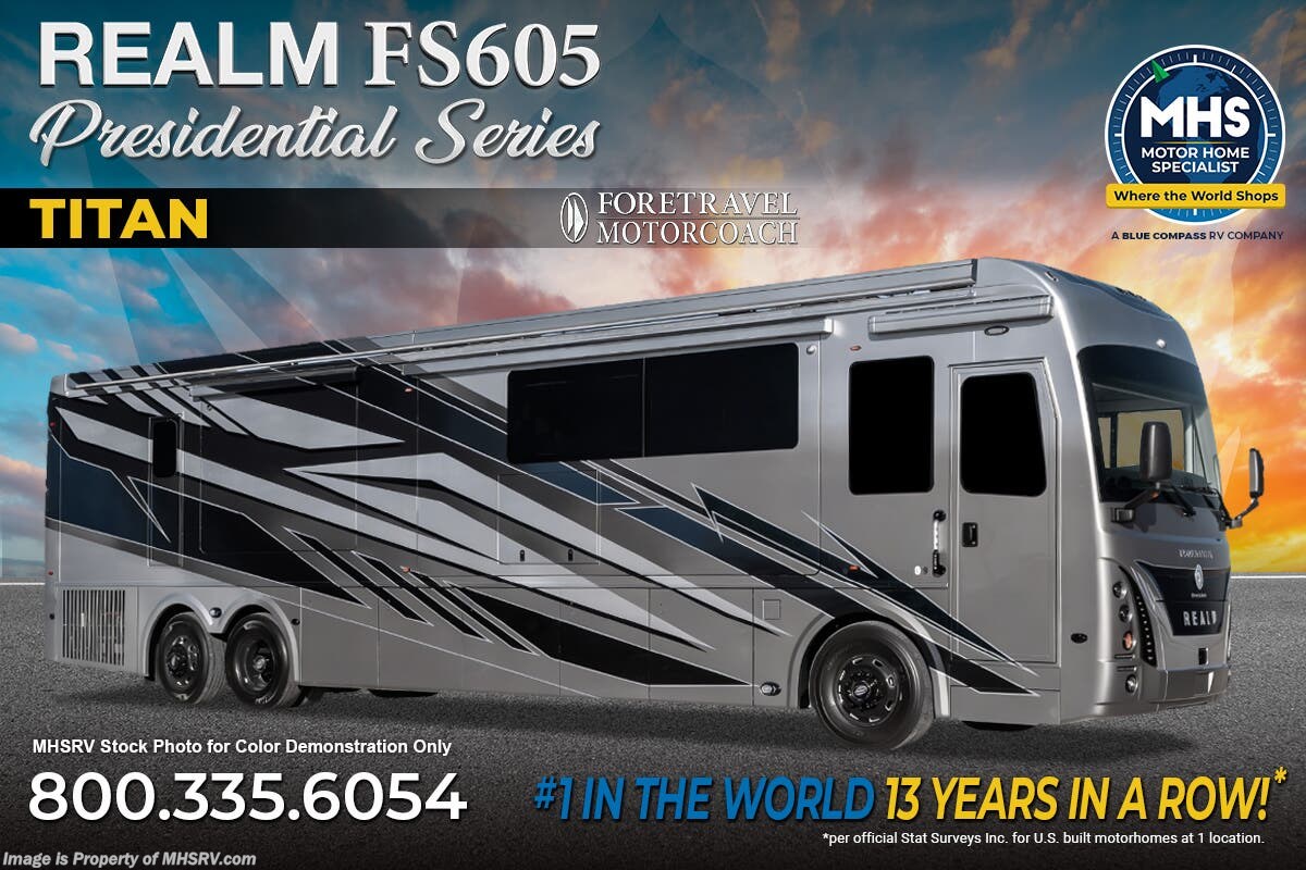 New 2027 Foretravel Realm Presidential Luxury Villa 2 (LV2) available in Alvarado, Texas