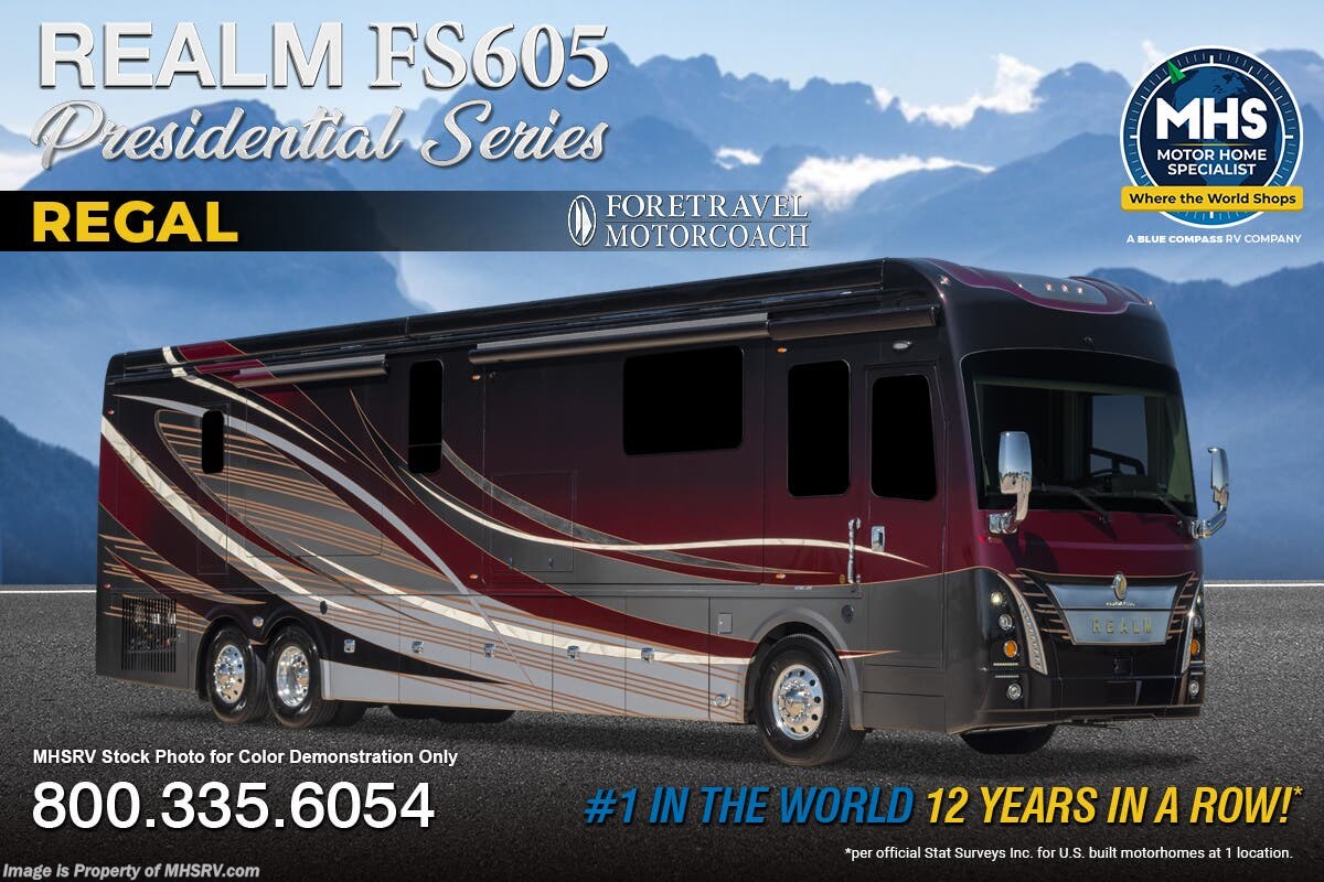 New 2027 Foretravel Realm Presidential Luxury Villa Bunk (LVB) available in Alvarado, Texas