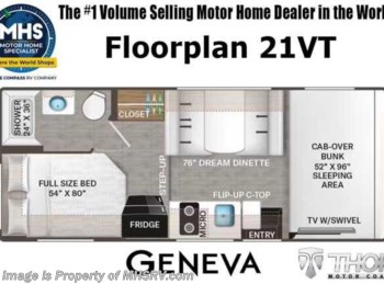 New 2026 Thor Motor Coach Geneva 21VT available in Alvarado, Texas