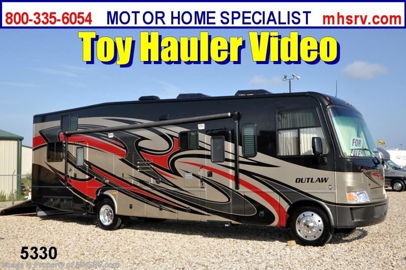 New 2013 Thor Motor Coach Outlaw Toy Hauler RV for Sale W/Slide 3611 available in Alvarado, Texas