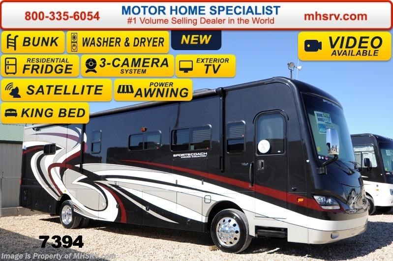 New 2014 Sportscoach Cross Country 385DS Bunks, King, Res. Fridge, Stack W/D, Sat (P) available in Alvarado, Texas