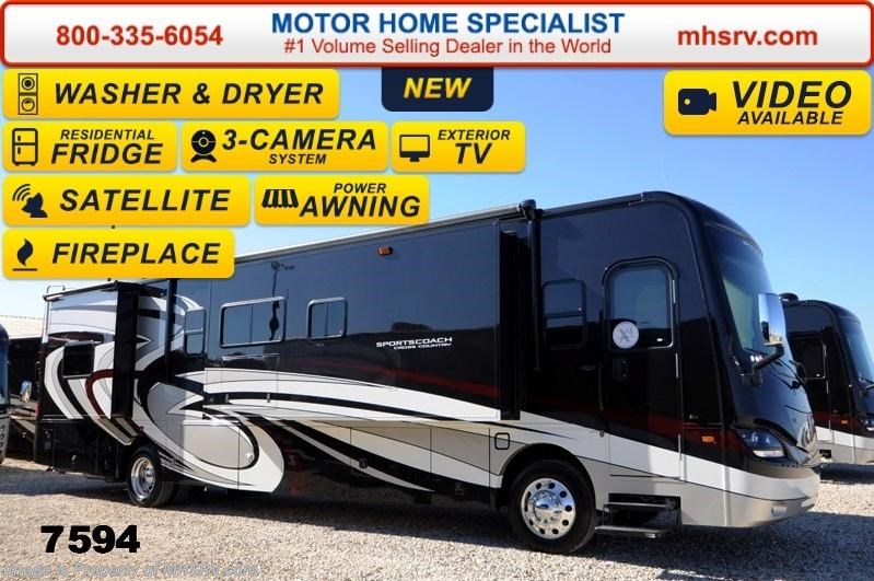 New 2014 Sportscoach Cross Country 405FK Sat, Res. Fridge, Stack  W/D, Fireplace (S) available in Alvarado, Texas