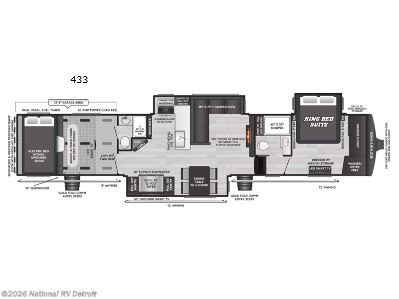 New 2026 Keystone Raptor 433 available in Belleville, Michigan