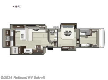 New 2026 Forest River RiverStone 43BFC available in Belleville, Michigan