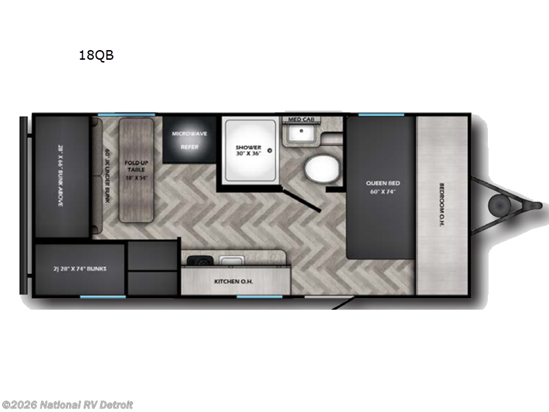 New 2026 CrossRoads Zinger Lite 18QB available in Belleville, Michigan