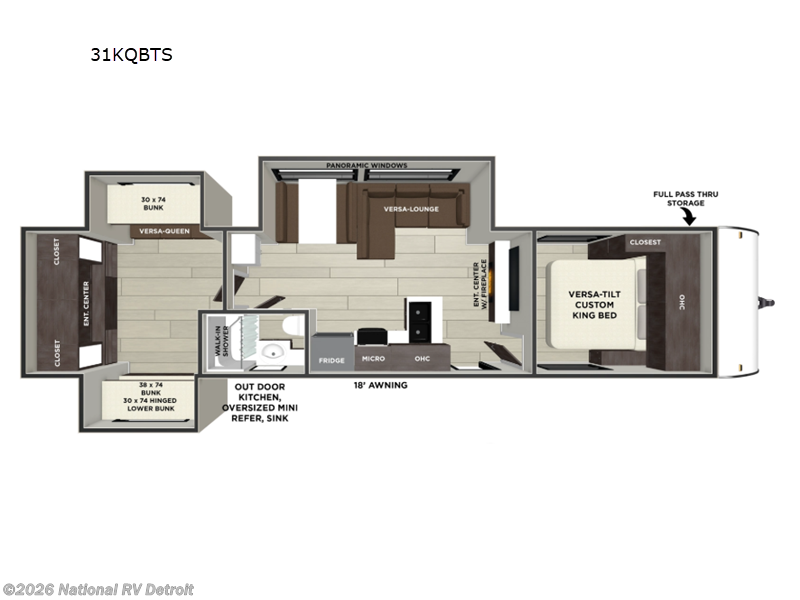 New 2026 Forest River Salem 31KQBTS available in Belleville, Michigan