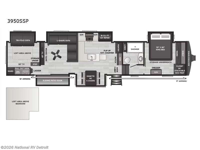 New 2026 Keystone Sprinter 3950SSP available in Belleville, Michigan