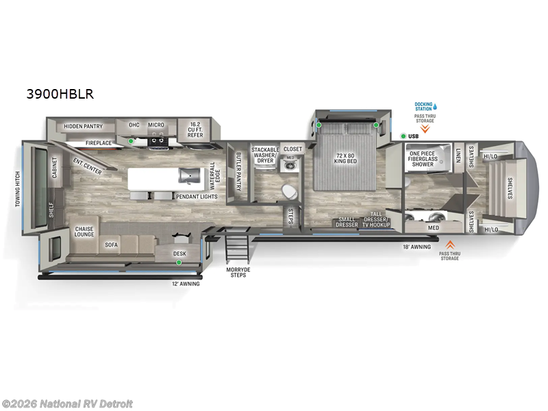 New 2026 Forest River Sandpiper 3900HBLR available in Belleville, Michigan