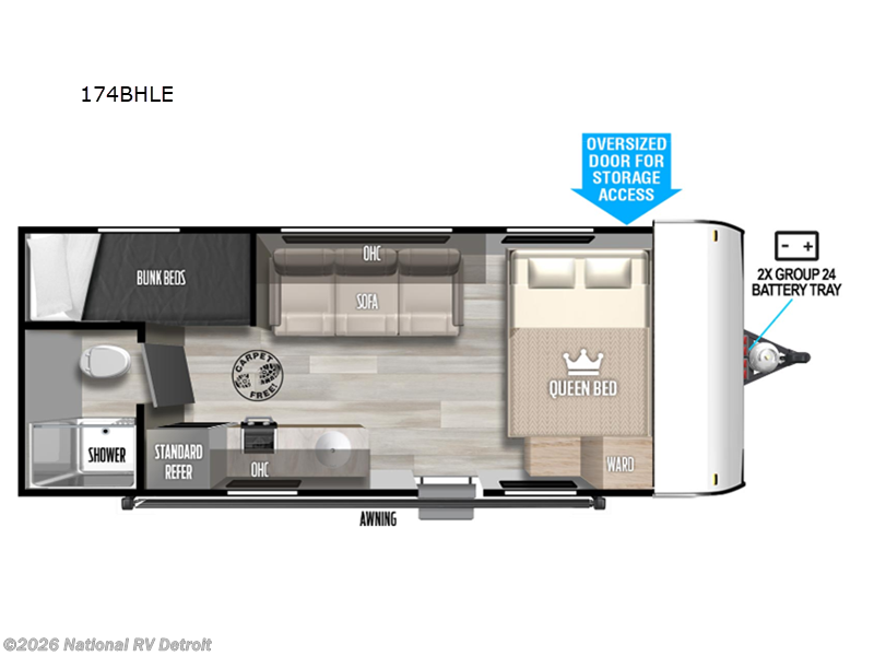 New 2024 Forest River Salem FSX 174BHLE available in Belleville, Michigan