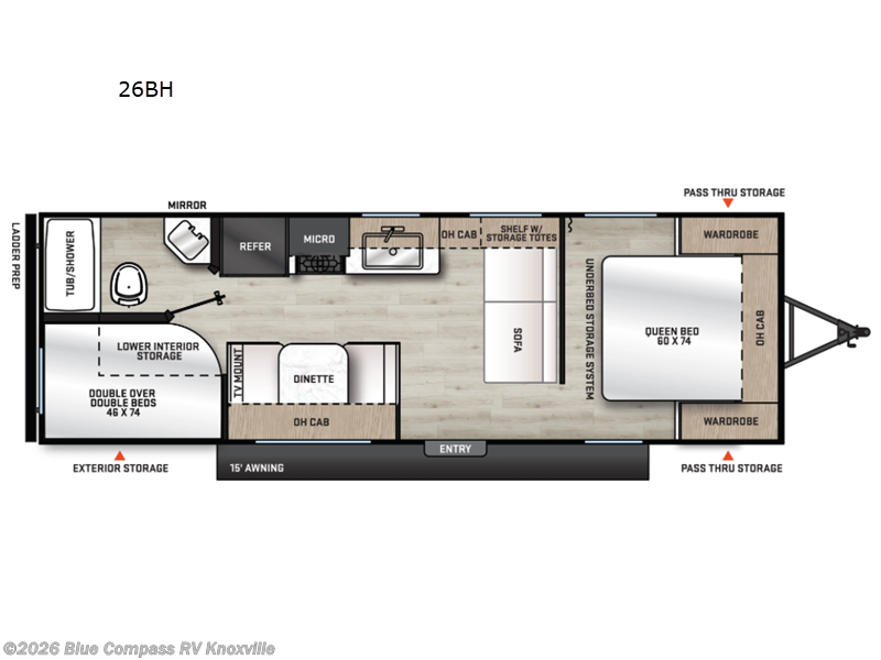 New 2027 Forest River Aurora Light 26BH available in Louisville, Tennessee