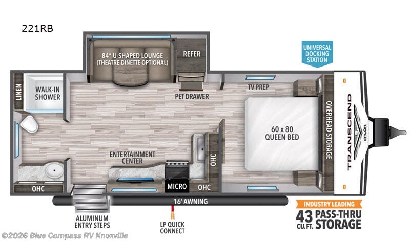 Used 2020 Grand Design Transcend Xplor 221RB available in Louisville, Tennessee