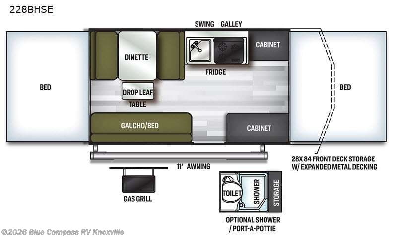 Used 2021  Forest River Flagstaff SE 228BHSE by Forest River from Blue Compass RV Knoxville in Louisville, TN