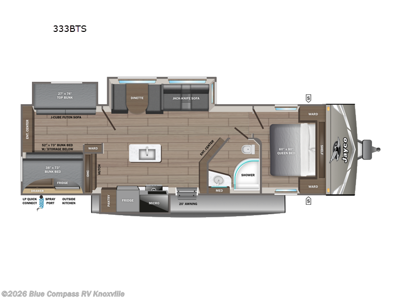 New 2027 Jayco Jay Flight 333BTS available in Louisville, Tennessee