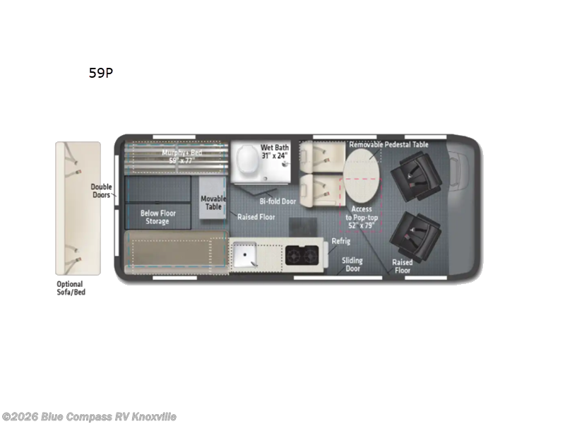 Used 2023  Winnebago Solis 59P by Winnebago from Blue Compass RV Knoxville in Louisville, TN