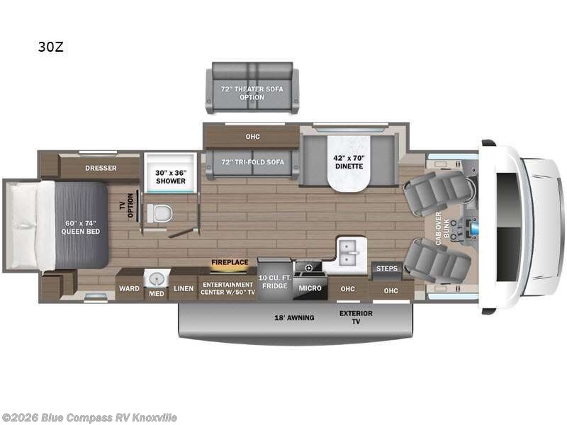 Used 2025  Entegra Coach Odyssey 30Z by Entegra Coach from Blue Compass RV Knoxville in Louisville, TN