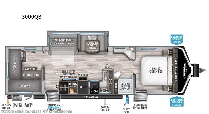  Used 2020 Grand Design Imagine 3000QB available in Ringgold, Georgia