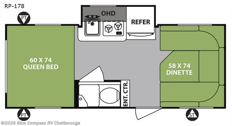 Used 2018 Forest River  R Pod RP-178 available in Ringgold, Georgia