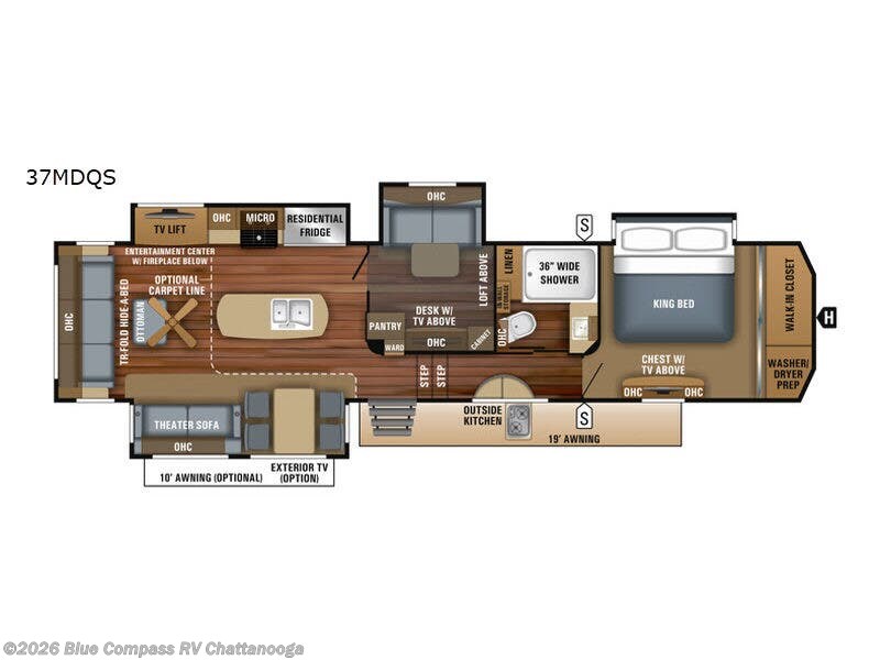 Used 2018 Jayco Pinnacle 37MDQS available in Ringgold, Georgia