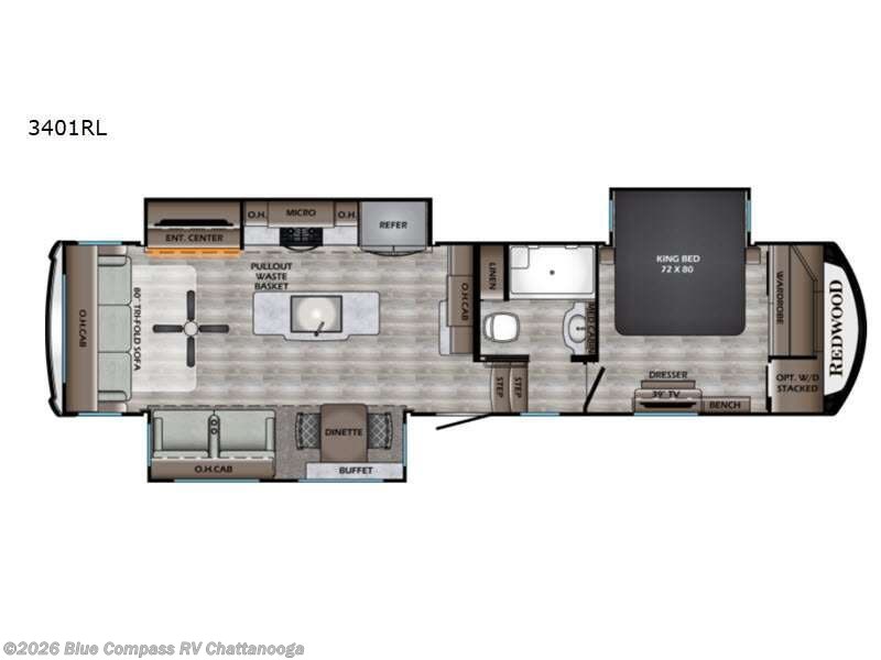 Used 2022 Redwood RV Redwood 3401RL available in Ringgold, Georgia