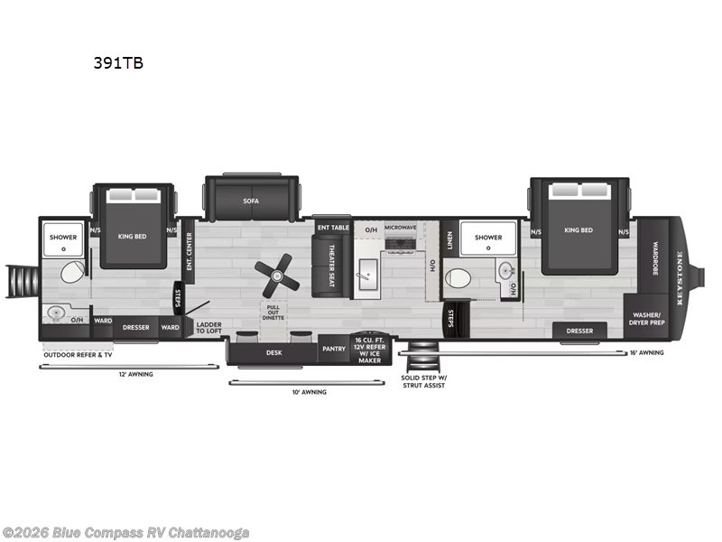 New 2027 Keystone Montana High Country 391TB available in Ringgold, Georgia