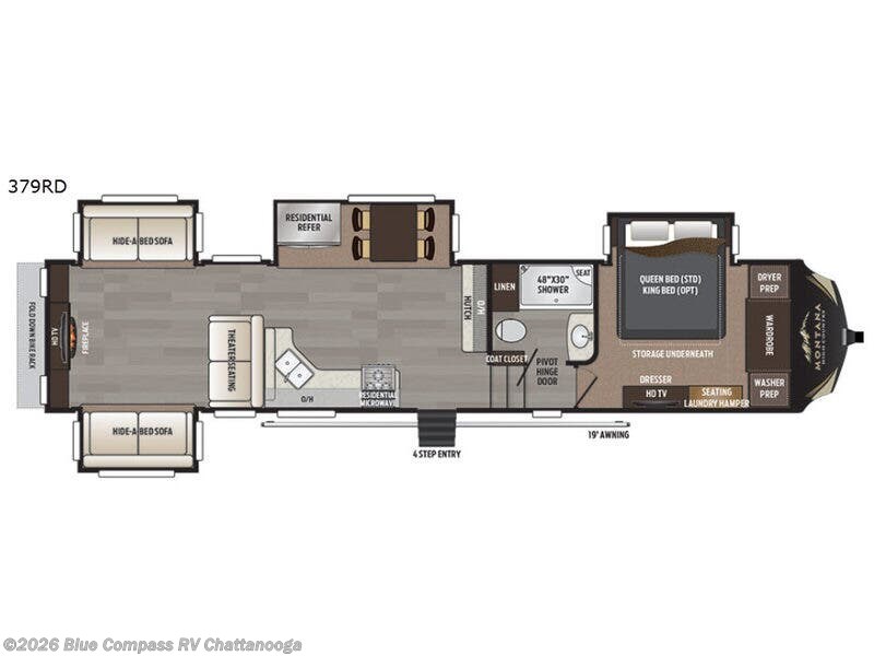 Used 2017 Keystone Montana High Country 379RD available in Ringgold, Georgia