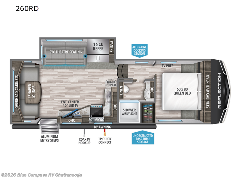 Used 2022 Grand Design Reflection 150 Series 260RD available in Ringgold, Georgia