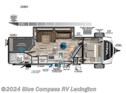 New 2024 Forest River Vibe 26BH available in Lexington, Kentucky