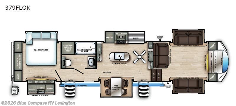 Used 2020 Forest River Sandpiper 379FLOK available in Georgetown, Kentucky