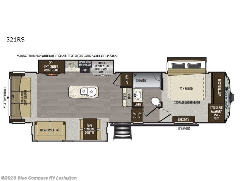 Used 2019 Keystone Avalanche 321RS available in Georgetown, Kentucky