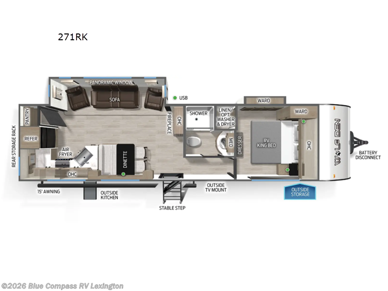 New 2026 Forest River Cherokee Wolf Den 271RK available in Georgetown, Kentucky