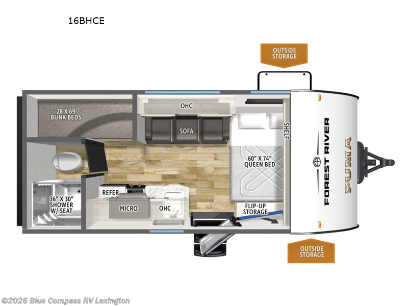 New 2027 Forest River Puma Camping Edition 16BHCE available in Georgetown, Kentucky