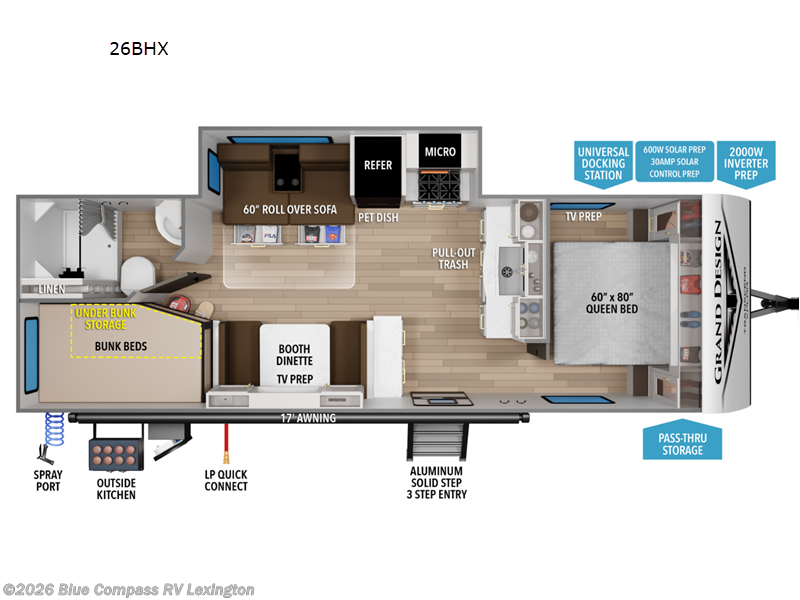 New 2027 Grand Design Transcend Xplor 26BHX available in Georgetown, Kentucky