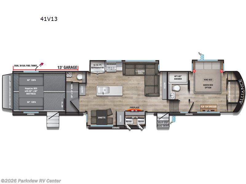 New 2026 Alliance RV Valor 41V13 available in Smyrna, Delaware