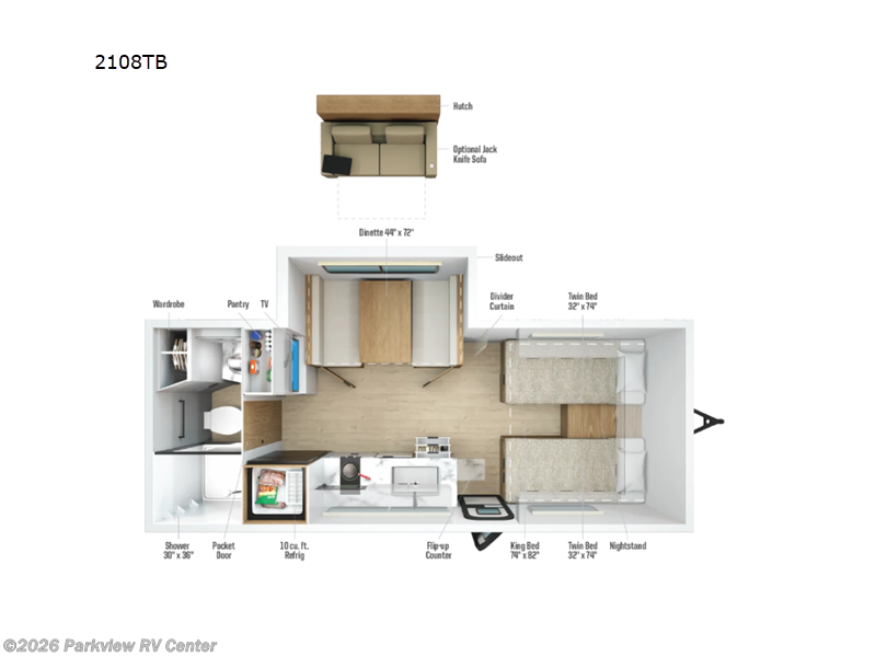 New 2027 Winnebago Micro Minnie 2108TB available in Smyrna, Delaware