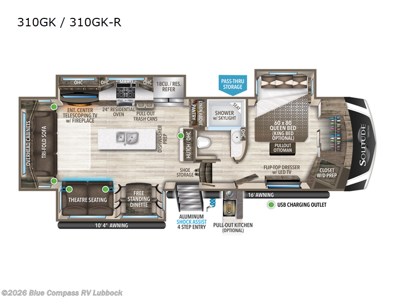 Used 2022 Grand Design Solitude 310GK available in Lubbock, Texas