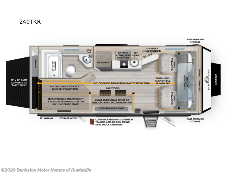 New 2026 Ember RV Overland Series 240TKR available in Huntsville, Alabama
