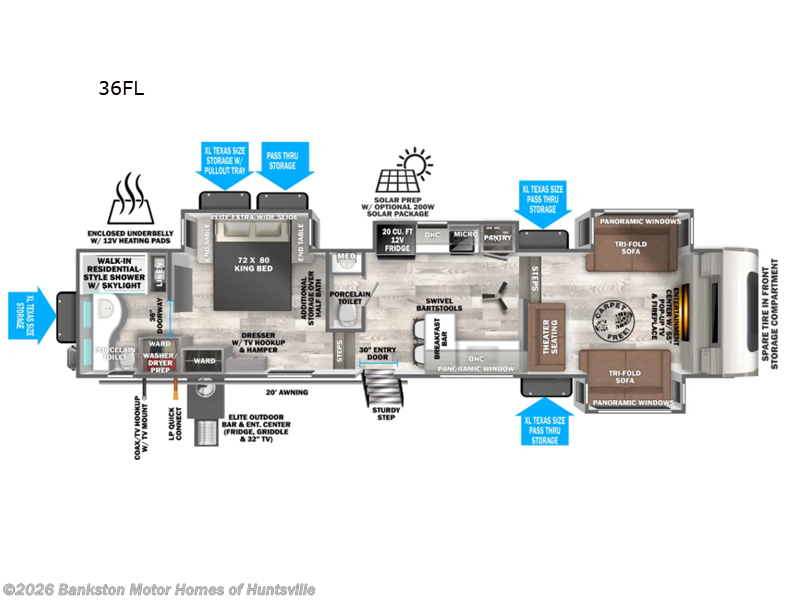 New 2026 Forest River Wildwood Heritage Glen Elite Series 36FL available in Huntsville, Alabama