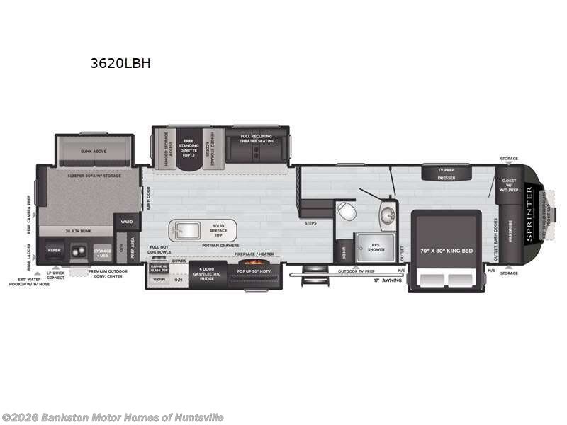 Used 2021 Keystone Sprinter Limited 3620LBH available in Huntsville, Alabama